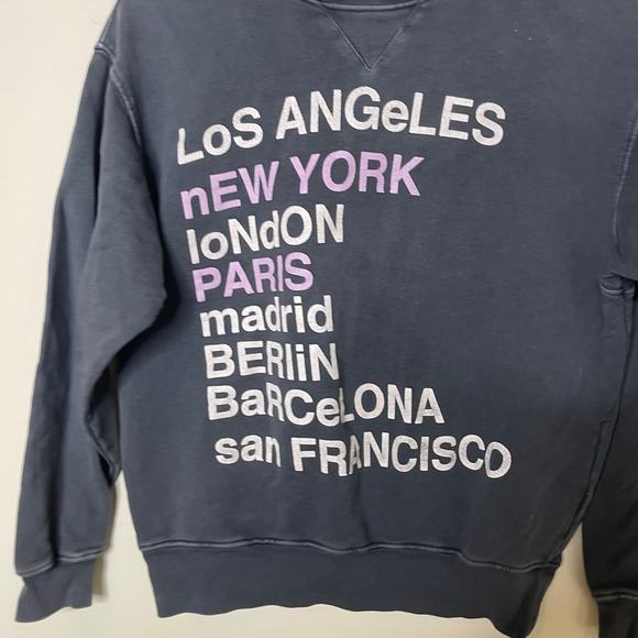 Anine Bing City Love Sweatshirt in grey sz XS - Picture 5 of 8